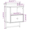 Bedside Cabinet Wall-mounted, Storage Cabinets for Living Room, P7E4