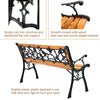 Outdoor Garden Bench Furniture Weather-Proof Park Loveseat Chair Metal Structure