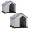 Large Dog Kennel Pet House Weatherproof Indoor Outdoor Animal Shelter with Door