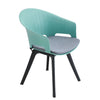 4pcs Dining Chairs Contemporary Lounge Dining Home Office Plastic Reception Seat