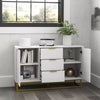 Modern Storage Cabinet Freestanding Cupboard Dresser with 3 Drawers