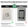 Illuminated LED Bathroom Mirror with Lights Smart Touch Wall Mounted 450x600mm