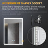 Bathroom LED Mirror with Shaver Socket Bluetooth Speaker Demister Touch 500x700