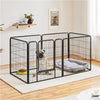 Heavy Duty 6 Panel Puppy Playpens Pet Dog Pen Cat Rabbit Fence Indoor/Outdoor