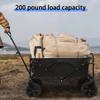 150KG Folding Trolley Cart Outdoor Garden Camping Beach Festival Wagon Truck UK