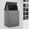 Lockable Metal Parcel Delivery Secure Dropbox Outdoor Storage Letter Post Box UK
