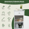 Bathroom Floor Cabinet Freestanding Storage Unit Cabinet w/Adjustable Shelf