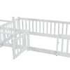 Bunk Beds Kids Children High Sleeper Single 3ft Bed Frame Solid Pine Wood White