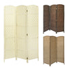 Hand Made Weave Wicker Folding Room Divider Privacy Screen Separator 3/4/6 Panel