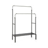 Metal Clothes Stand Rack Height Adjustable Clothing Rack with 2 Rods