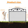 Large Rustproof Metal Garden Fence Lawn Grass Edging Picket Border Wall Trellis