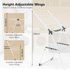Stable A-shaped Stainless Steel Frame Foldable Clothes Drying Rack