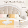 Double Platform Bed Mattress Foundation w/ Wooden Slats Support