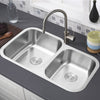 Undermount/Inset Kitchen Sink w/ Drainer Fittings Single/Double Bowl Campervan