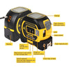 3 In 1 Laser Rangefinder Laser Cross-marking LCD Display Continuous Measurement
