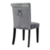 1/2/4× Dining Chair Velvet Padded Knocker Ring Back Dinner Studded Seat Kitchen