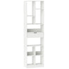 Floor Standing Display Rack Storage Cabinet with Drawer-White