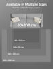 Grey Area Rug, 160 x 230 cm Living Room Rug, Non-Slip Carpet