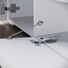 High Gloss White TV Stand Cabinet Unit Shelves Storage RGB LED Cupboard 180cm