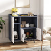 3 Doors Wooden Dining Sideboard Modern Storage Cupboard for Living Room Kitchen