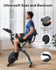 MERACH 4 in 1 Foldable Stationary Exercise Bike with Exclusive APP for Home Gym