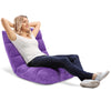 Padded Gaming Sofa Chair with Back Support for Adults and Teens-Purple