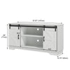 Sliding Barn Door Sideboard Storage Cabinet Coffee Bar TV Stand Farmhouse Style