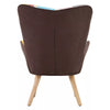 Small Wing Back Armchair High Back Lounge Single Sofa Living Room Fireside Chair