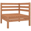 10 Piece Garden Lounge Set Honey Brown Solid Wood Pine vidaXL
