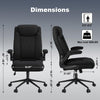 Ralex-chair Big and Tall Fabric Office Chair -500 lb Heavy Duty Office Chair