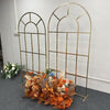 2M Gold Metal Wedding Arch Frame Backdrop Stand Flower Balloons Window Rack Arch