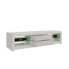 Modern 120cm TV Unit Cabinet Stand 2 Drawer High Gloss Front with RGB LED Lights