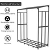 Heavy Duty Firewood Log Rack Large Storage Holder Shed Rack Outdoor Garden Yard