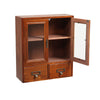 Wooden Drawer Storage Cabinet Doors Desktop Cupboard Rustic Display Shelf Unit