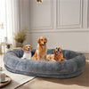 Human Sized Dog Pet Bed Removable Cover For Washing Anti Allergy Warm Fleece Bed
