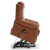 Recliner Armchair Electric Lift & Tilt Assist Chair Faux Leather Grey Mocha