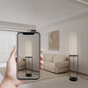 Modern LED Floor Lamp with Shelf Reading Standing Lamp Cool White LED Room Lamp