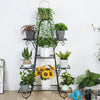 9-Tier Metal Plant Stand Garden Shelves Pot Holder Display Rack Storage