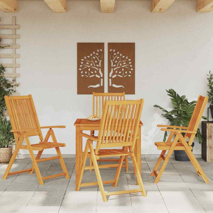 5 Piece Garden Dining Set Solid Wood Acacia V8W9