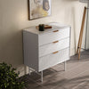 White Chest of Drawers 3 Drawers Bedroom Furniture Bedside Table Wardrobe Desk