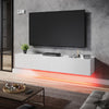 Floating TV Unit Cabinet Wall Mounted 140cm TV Stand High Gloss With LED Lights