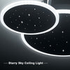 Modern LED Ceiling Light 3/5 Rings Chandelier Living Room Bedroom Pendant Lights