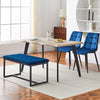 Velvet Padded Ottoman Stool Bed Bench Dining Bench Multicolor Livingroom Bedroom