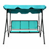 Garden Swing Chair 3 Seater Hammock Patio Outdoor Sun Shade W/ Adjustable Canopy