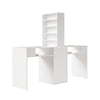 Double Manicure Table Makeup Storage Station Desk Workstation for NailArt Beauty