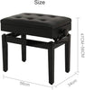 Piano stool height adjustable piano wooden stool keyboard stool cushion seat