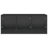 Coffee Table with Glass Doors, Side Table for Living Room Home Office J9O3