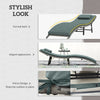 Folding Rattan Sun Lounger with Cushion and Pillow, Mixed Grey
