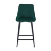 2x Velvet Bar Stool Metal Leg Breakfast Pub Chairs Kitchen Counter Furniture