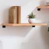 LAPOOH Wall Shelf Brown 60x30x4 Treated Solid Wood R7W3